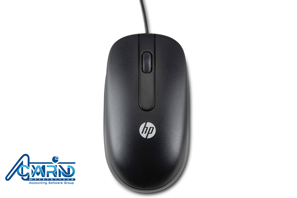 NEW HP PN 672652-001 Black Wired Optical Mouse-3 ماوس سیمی اچ پی مدل NEW HP PN 672652-001
