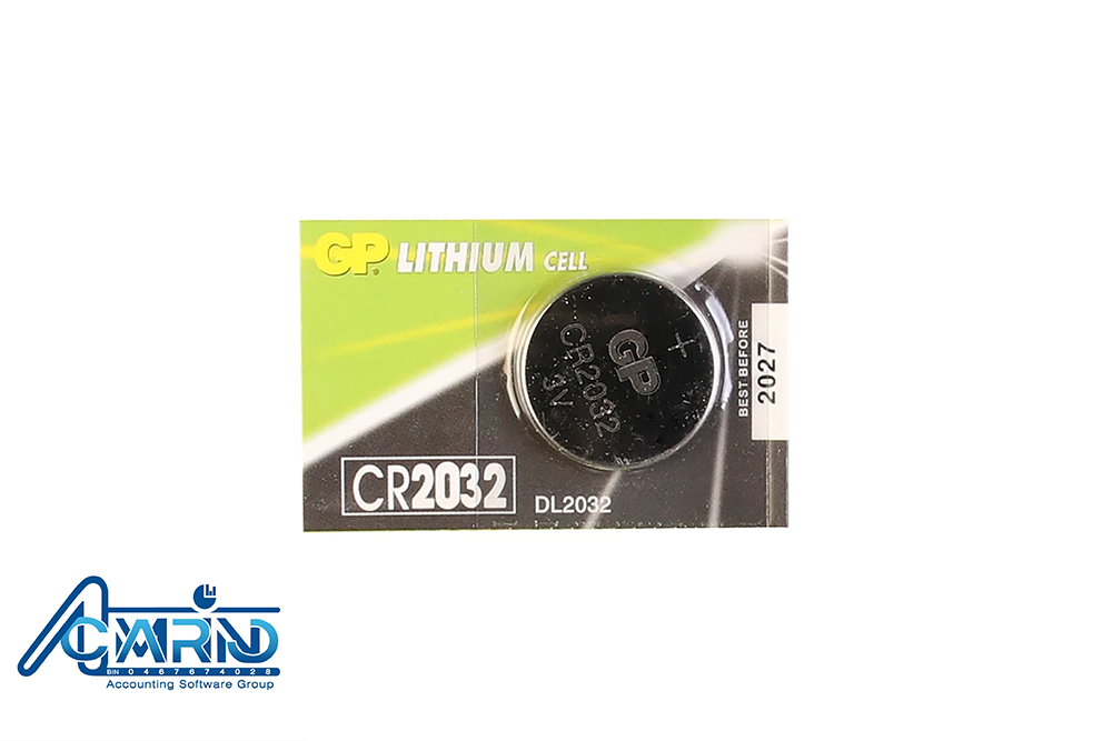 باطری سکه‌ای GP مدلCR 2032 لیتیوم ۳ ولت